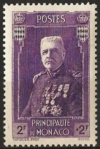 Monaco 1937 - Mi 141 - YT 138 - Prince Louis II - MNH