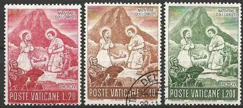 Vatikan 1965 - Mi 487/89 - YT 438/40 - Weihnachten - Komplette Serie 