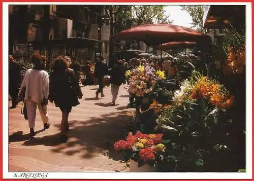 [Ansichtskarte] Spanien ( Katalonien ) Barcelona : Avenue Ramblas/
Espagne ( Catalogne ). 