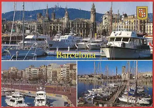 [Ansichtskarte] Spanien ( Katalonien ) Barcelona : Der Hafen /
Espagne ( Catalogne ) Le port. 