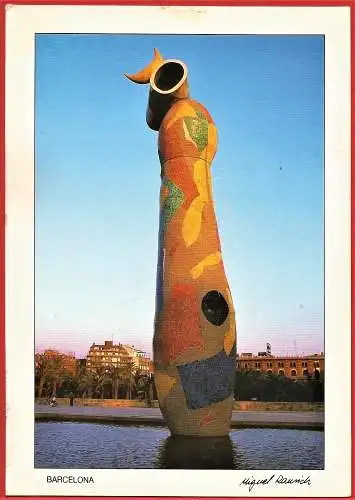 [Ansichtskarte] Spanien ( Katalonien ) Barcelona : Park des Escorxador : Skulptur von Joan Miro /
Espagne ( Catalogne ). 