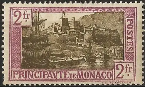 Monaco 1925 - Mi 100 - YT 100 - Der Hafen - MH