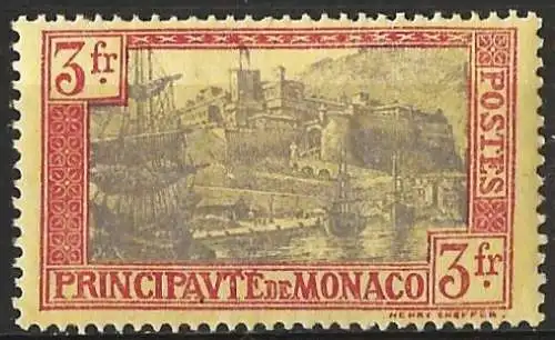 Monaco 1925 - Mi 101 - YT 101 - Der Hafen - MH