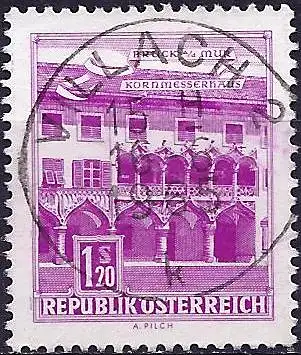 Österreich 1962 - Mi 1116y - YT 955B - Gotisches Haus von Kornmess in Bruck