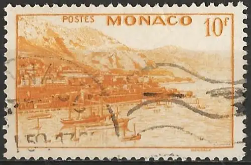 Monaco 1949 - Mi 387 - YT 311A - Der Hafen von Monte-Carlo - MH 