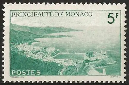 Monaco 1949 - Mi 385 - YT 310A - Der Hafen von Monte-Carlo - MNH 