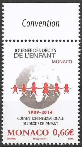 Monaco 2014 - Mi 3203 - YT 2944 - Die Rechte des Kindes - MNH 