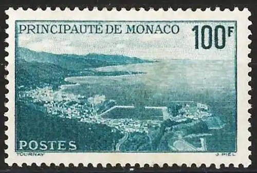 Monaco 1959 - Mi 621 - YT 509 - Vue aérienne de Monte-Carlo  - MH*