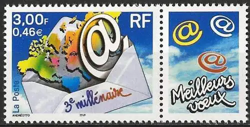 Frankreich 2000 - Mi 3505 IZf - YT 3365 - 3. Jahrtausend - MNH