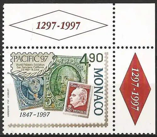 Monaco 1997 - Mi 2358 - YT 2111 - Philatelistische Ausstellung - MNH