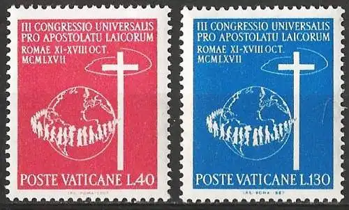 Vatikan 1967 - Mi 531/32 - YT 471/72 - MNH 