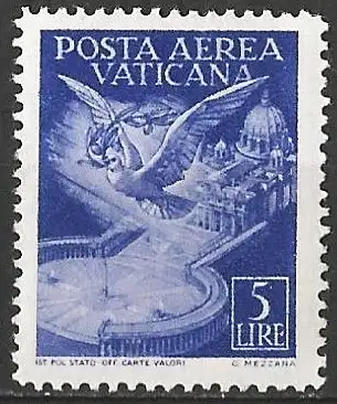 Vatikan 1947 - Mi 142 - YT Pa 11 - Kirche - Flugpost MNH