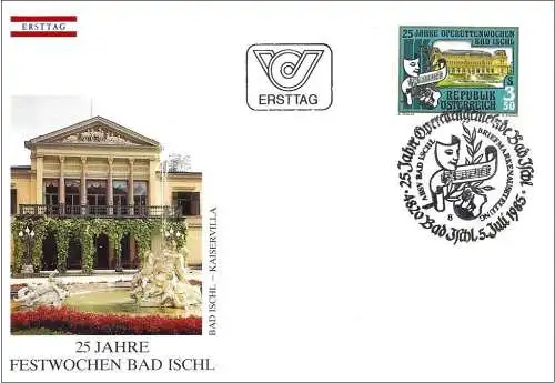 Österreich 1985 - Mi 1820 - YT 1648 - Spielbank Bad Ischl - FDC