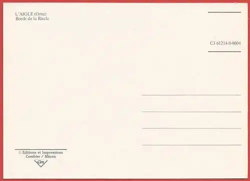 [Ansichtskarte] France - Orne ( 61 ) L'Aigle : Les bords de la Risle /
Frankreich. 