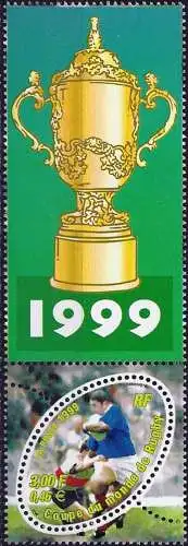 Frankreich 1999 – Mi 3421 - YT 3280 - Rugby-Weltmeisterschaft - MNH + Squizze