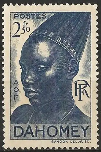 Dahomey 1941 - Mi 142 - YT 137 - Indigene Frau - MNG