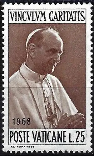 Vatikan 1968 - Mi 538 - YT 479 - Papst Paul VI - MNH 