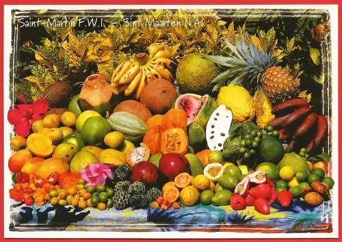 [Ansichtskarte] Fruits exotiques de Saint-Martin. 