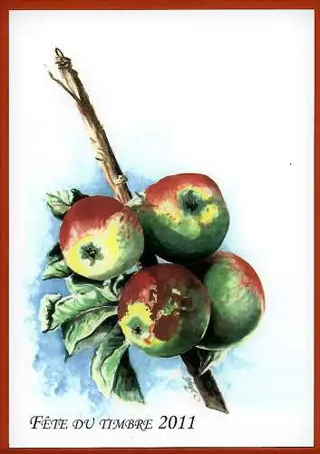 [Ansichtskarte] Fruits : Pommes ( Fête du Timbre 2011 ). 