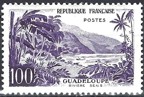 Frankreich 1959 - Mi 1324 - YT 1194 - River Sens in Gaudeloupe - MNH