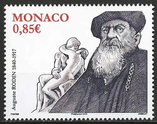 Monaco 2009 - Mi 2963 - YT 2703 - Auguste Rodin - MNH 