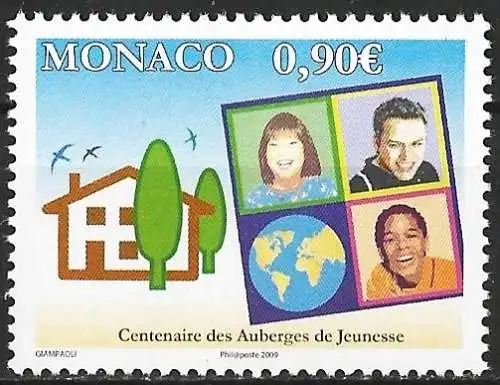 Monaco 2009 - Mi 2953 - YT 2694 - Die Jugendherbergen - MNH 