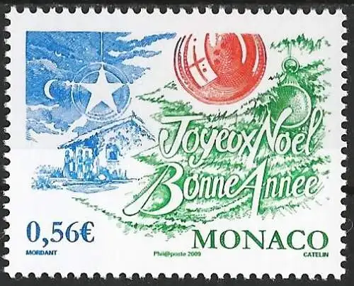 Monaco 2009 - Mi 2959 - YT 2701 - Weihnachten - MNH 