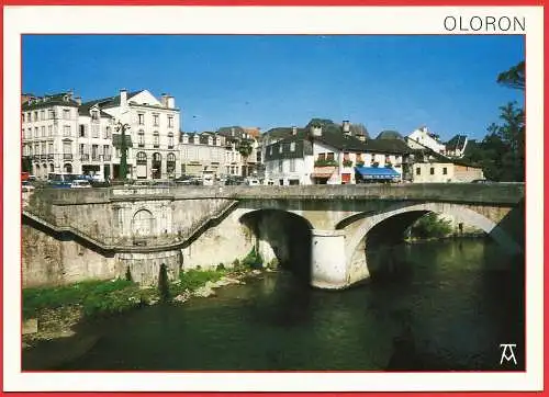 [Ansichtskarte] France - Pyrénées-Atlantiques (64) Oloron Sainte Marie : Le pont sur le gave d'Aspe /. 