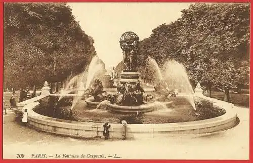 [Ansichtskarte] Paris ( 75 ) : Brunnen des Observatoriums ( Genannt Brunnen aus Carpeaux ). 