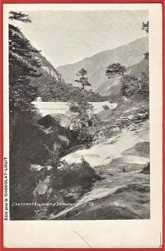 [Ansichtskarte] Hautes-Pyrénées ( 65 ) Cauterets : Die Brücke von Spanien. 