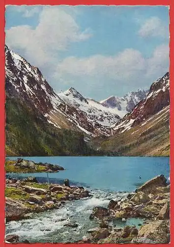 [Ansichtskarte] Hautes-Pyrénées ( 65 ) Cauterets : Der Gaube-See und der Berg Déversoir. 