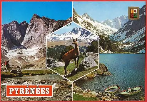 [Ansichtskarte] Hautes-Pyrénées ( 65 ) Cauterets : Der Berg Vignemale und der Gaube-See. 