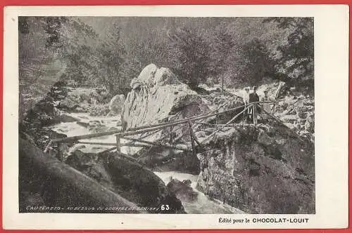 [Ansichtskarte] Hautes-Pyrénées ( 65 ) Cauterets : Die Schlucht von Cerisey. 