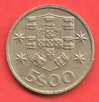 Portugal :  5 escudos - 1986