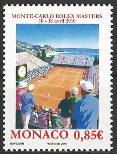 Monaco 2010 - Mi 2980 - YT 2723 - Tennisturnier Monte-Carlo - MNH 