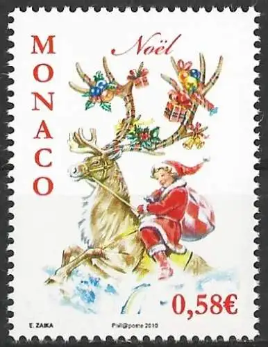 Monaco 2010 - Mi 3011 - YT 2755 - Weihnachten - MNH 