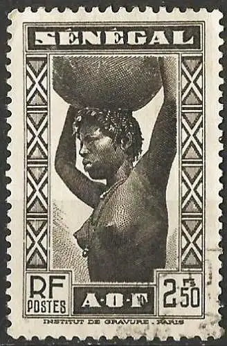 Senegal 1939 - Mi 179 - YT 169 - Junger Senegalese