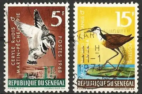 Senegal 1968 - Mi 378/79 - YT 309/10 - Vögel