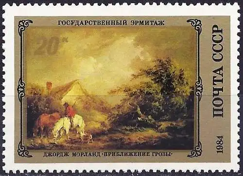 Russland 1984 - Mi 5365 - YT 5083 - Gemälde von George Morland - MNH