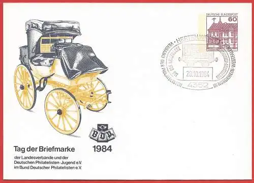 Deutschland BDR 1984 - Ganzsache : Tag der Briefmarke in Herten