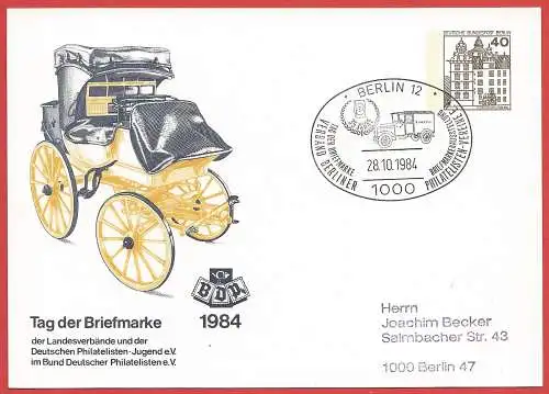 Deutschland BDR 1984 - Ganzsache : Tag der Briefmarke in Berlin
