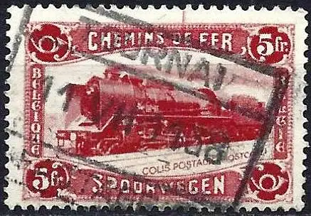 Belgien 1934 - Mi PP10 - YT Cp 177 - Lokomotive Goliath Typ 5 ( Bahnwesen & Paketmarken )