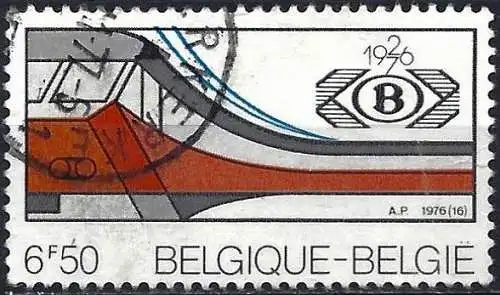 Belgien 1976 - Mi 1877 - YT 1819 - Geburtstag der S.N.C.B : Stilisierter Zug