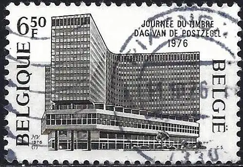 Belgien 1976 - Mi 1855 - YT 1798 - Tag der Briefmarke : Hauptpostamt in Brüssel