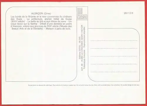 [Ansichtskarte] Frankreich - Orne ( 61 ) Alençon. 