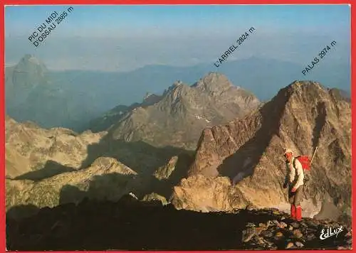 [Ansichtskarte] Frankreich - Hautes-Pyrénées ( 65 ) Die Umgebung von Arbouste - Pic du Midi, L'Arriel et le Palas. 