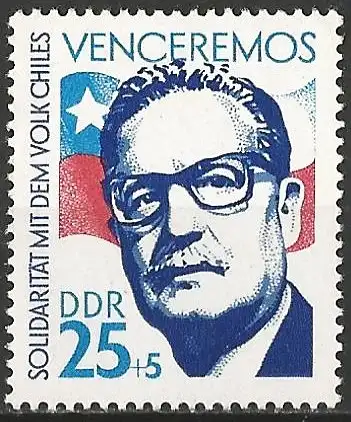 DDR 1973 - Mi 1891 - YT 1578 - Präsident von Chile, Salvador Allende - MNH