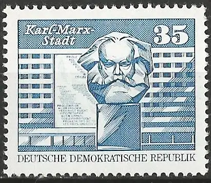 DDR 1973 - Mi 1821 - YT 1506 - Karl Marx - MNH