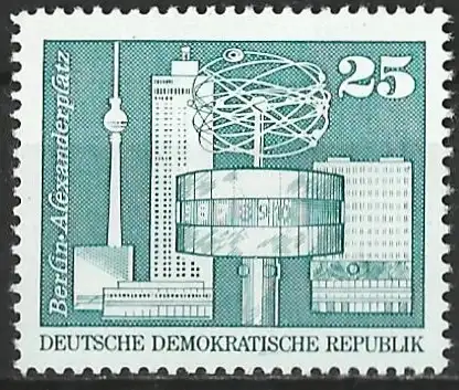 DDR 1973 - Mi 1854 - YT 1504 - Alexanderplatz, Berlin - MNH