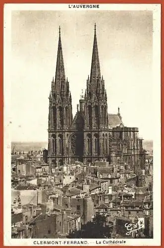 [Ansichtskarte] Frankreich - Puy-de-Dôme ( 63 ) Clermont-Ferrand : Die Kathedrale. 